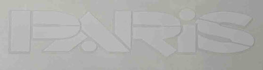 Paris white downtube decal - H Lloyd Cycles