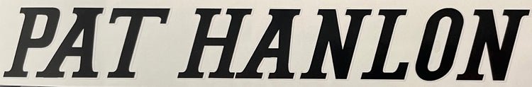 Pat Hanlon downtube decal. - H Lloyd Cycles
