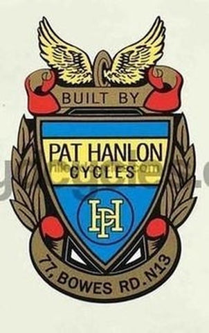 Pat Hanlon head/seat crest decal.