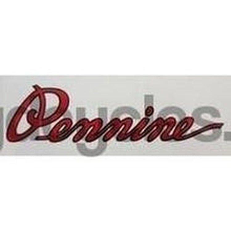 PENNINE downtube decal. Early type script with black edge. - H Lloyd Cycles