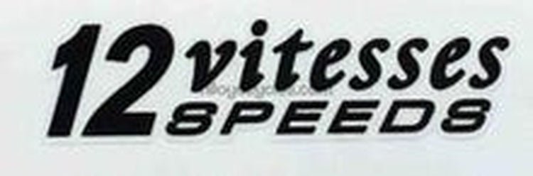 Peugeot 12 speeds decal - H Lloyd Cycles