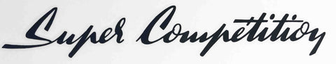 Peugeot Super competition decal