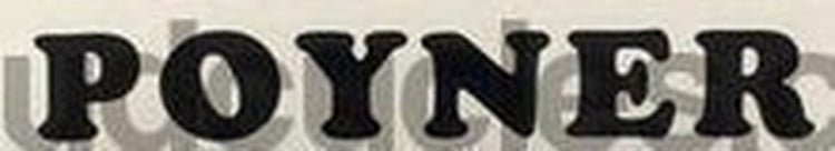 POYNER downtube decal. - H Lloyd Cycles