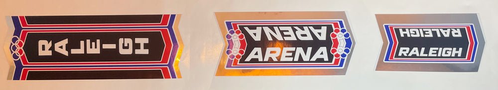 Raleigh Arena decal set - H Lloyd Cycles