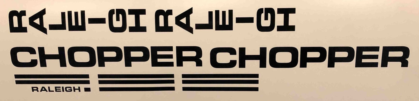 Raleigh Chopper Decal Sets - H Lloyd Cycles