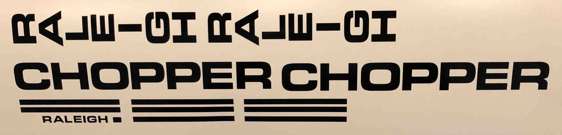 Raleigh Chopper Decal Sets - H Lloyd Cycles