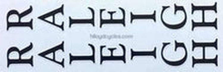Raleigh Fork Decals - H Lloyd Cycles