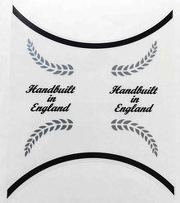 RALEIGH "Handbuilt in England" seat tube panel. - H Lloyd Cycles