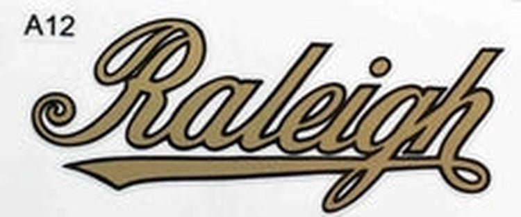 RALEIGH in gold/black script. - H Lloyd Cycles