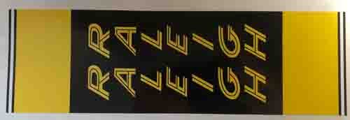 Raleigh "Team Professional" Seat Tube Panel single bands - H Lloyd Cycles