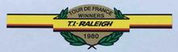 Raleigh Tour de France Winners 1980 decal - H Lloyd Cycles