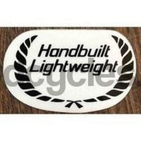 RALEIGH/T.I./CARLTON "Handbuilt Lightweight" decal.