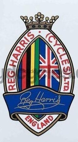 REG HARRIS head/seat tube decal.