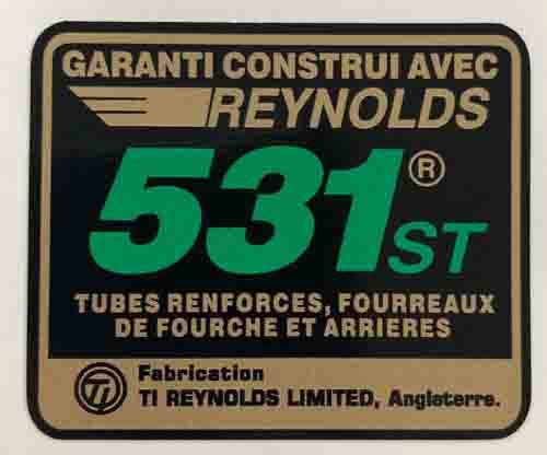 Reynolds 531 ST82 - 89 French Version - H Lloyd Cycles