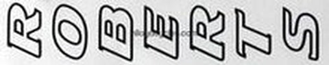ROBBERS seat tube decal