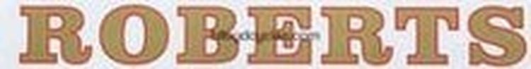 ROBERTS downtube decal in curly serif style - H Lloyd Cycles