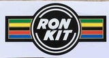 RON KITCHING set. Big double D/T, big seat panel, rainbow head tube. SET.