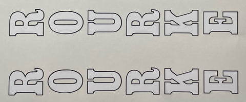 Brian Rourke seat tube decal