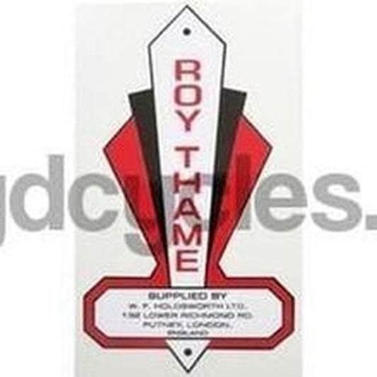 ROY THAME head/seat crest. - H Lloyd Cycles