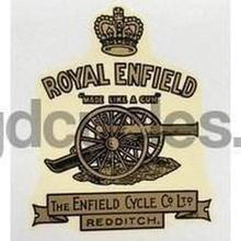 ROYAL ENFIELD head/seat badge.