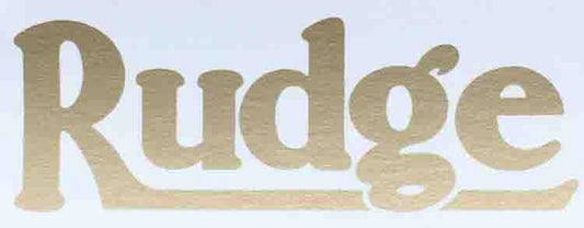 RUDGE plain gold underlined - H Lloyd Cycles