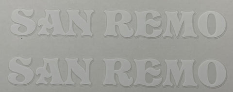 Falcon San Remo top tube decal