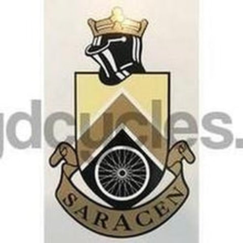 SARACEN Head/seat tube crest.