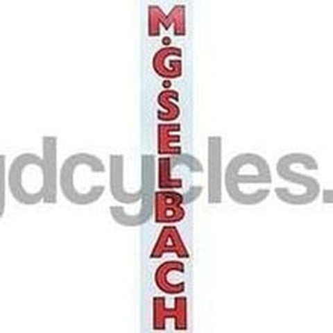 SELBACH vertical format decal