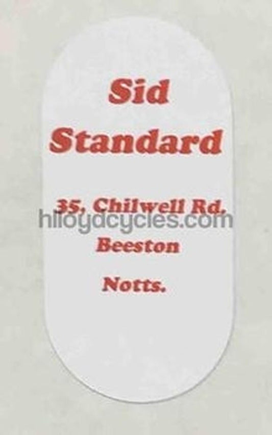 Sid Standard decal - H Lloyd Cycles