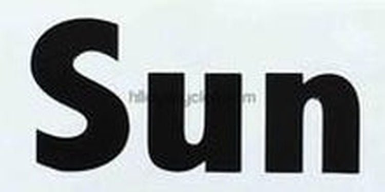 Sun Downtube decal - H Lloyd Cycles