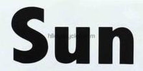 Sun Downtube decal
