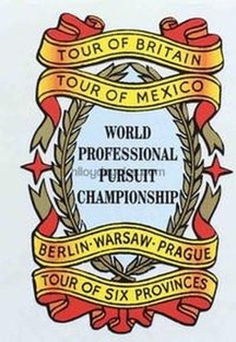 Sun world pursuit seat tube decal