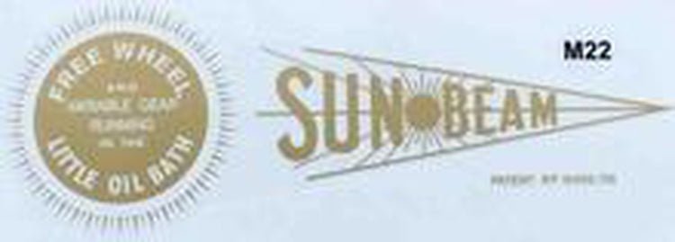 SUNBEAM chaincase decal. - H Lloyd Cycles
