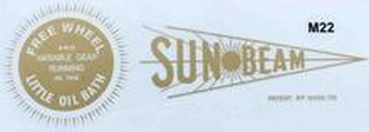 SUNBEAM chaincase decal. - H Lloyd Cycles