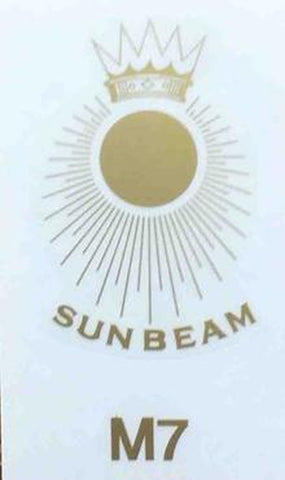 SUNBEAM gold headtube transfer.