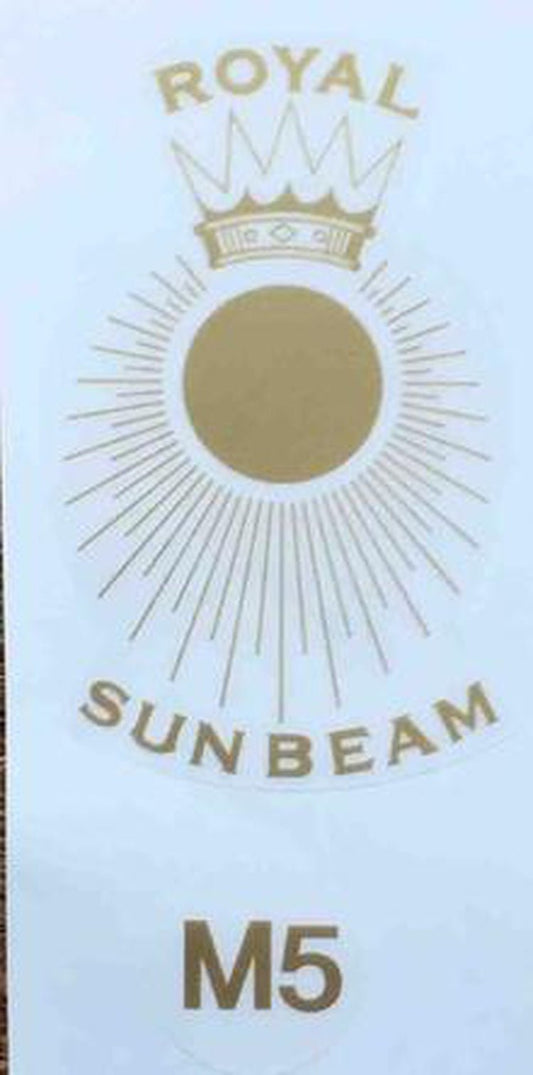 SUNBEAM - ROYAL SUNBEAM - gold headtube transfer. - H Lloyd Cycles