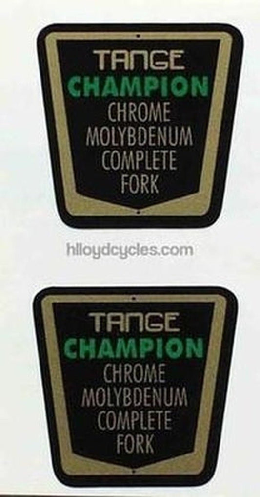 Tange Champion Fork Decals - H Lloyd Cycles
