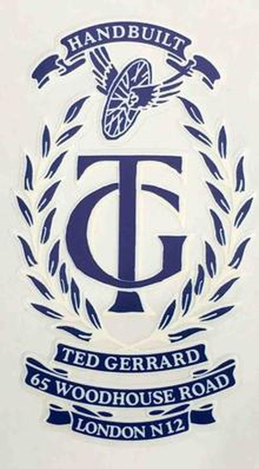 Ted Gerrard Head/Seat crest - H Lloyd Cycles