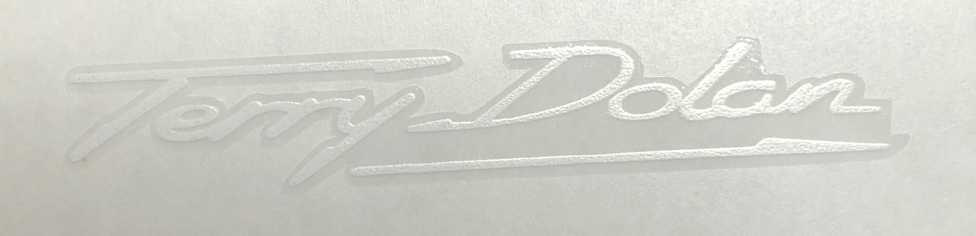 Terry Dolan signature for top tube - H Lloyd Cycles
