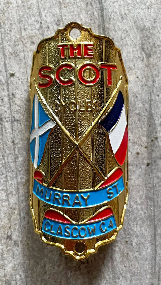 The Scot Metal Headbadge - H Lloyd Cycles