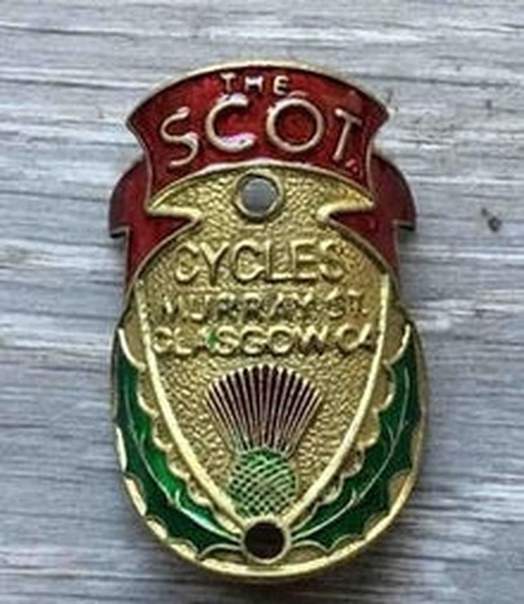The Scot Metal Headbadge - H Lloyd Cycles