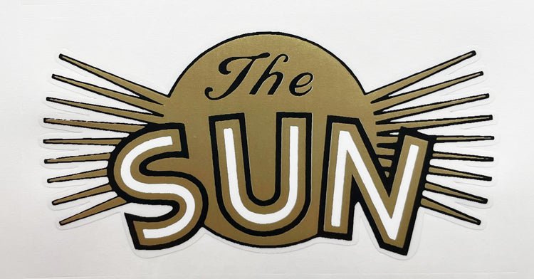 The Sun sunburst decal - H Lloyd Cycles