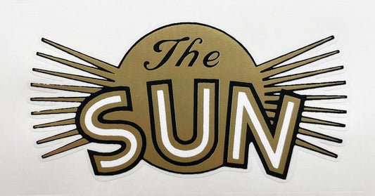 The Sun sunburst decal - H Lloyd Cycles