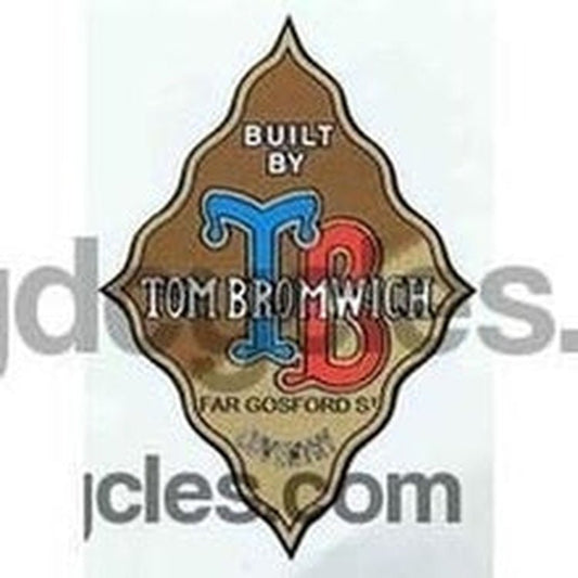 Tom Bromwich headtube crest - H Lloyd Cycles