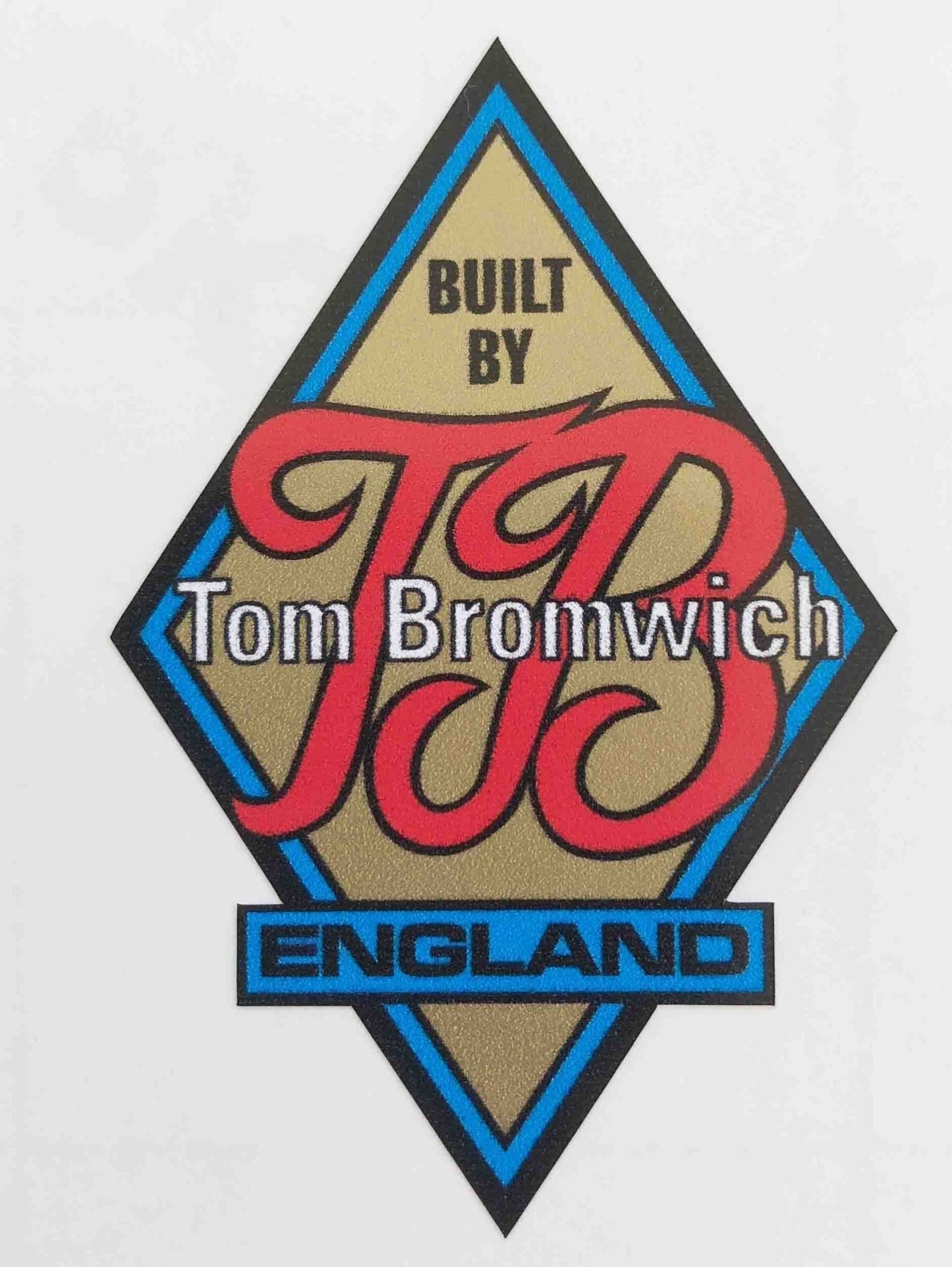 Tom Bromwich headtube crest - H Lloyd Cycles
