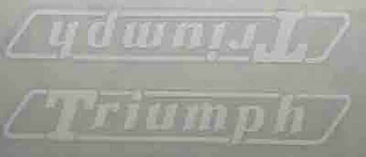 Triumph Double downtube decal - H Lloyd Cycles