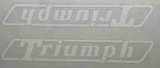 Triumph Double downtube decal - H Lloyd Cycles