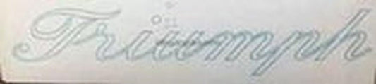 TRIUMPH down tube in script. - H Lloyd Cycles