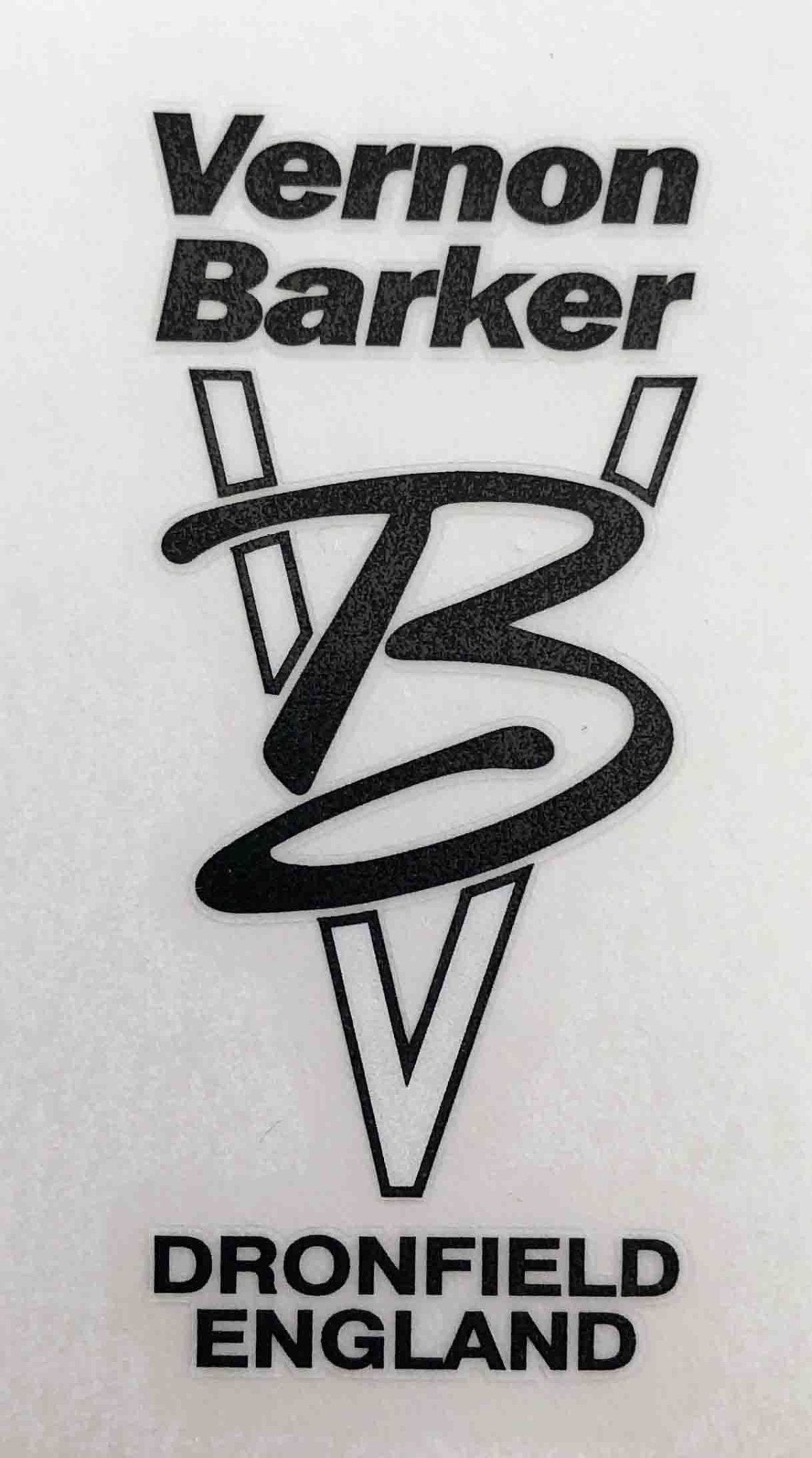 Vernon Barker Head decal - H Lloyd Cycles