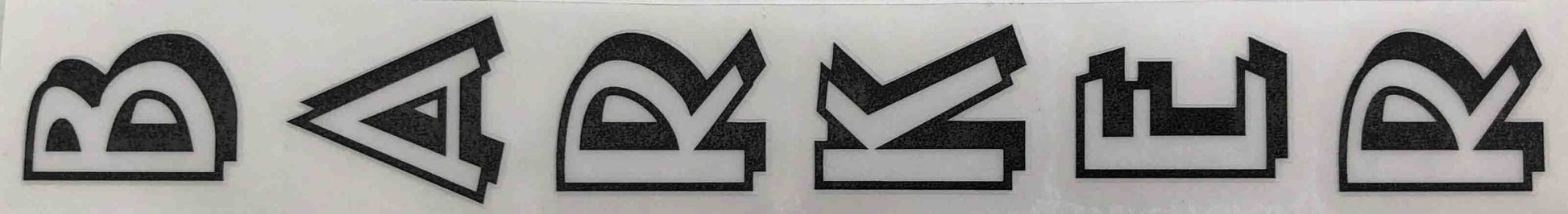 Vernon Barker seat tube decal - H Lloyd Cycles